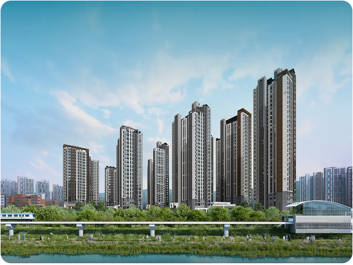 고진역 로제비앙 조경투시도